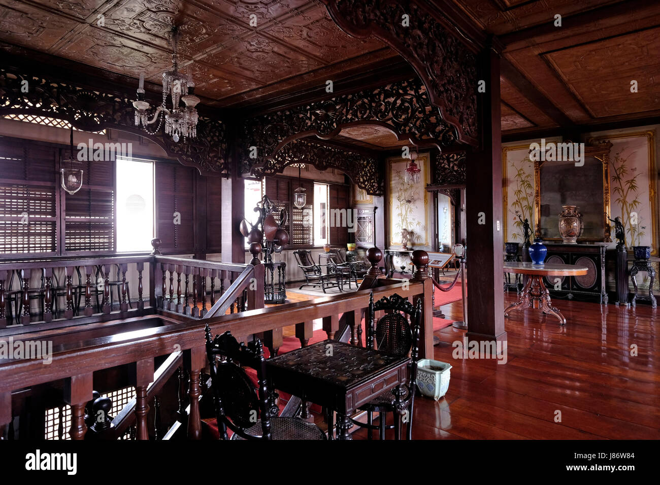 Interior of Casa Manila, containing late 19th century and early 20th