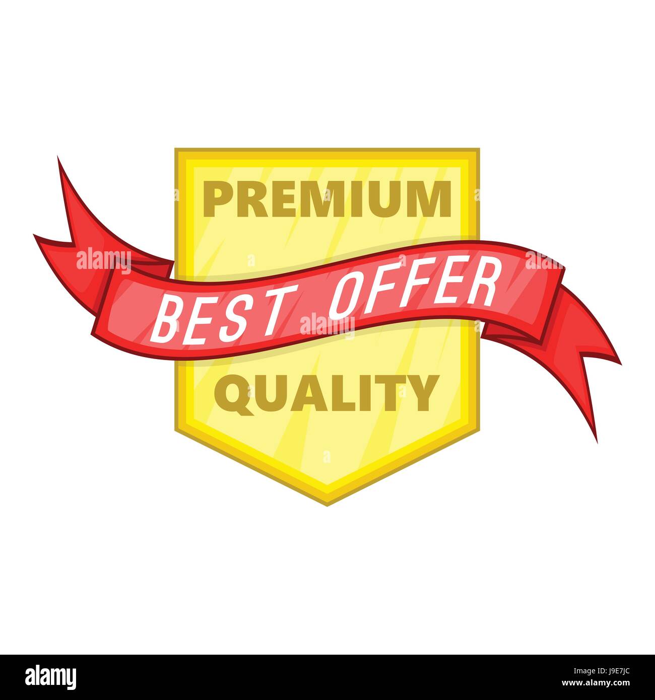 Premium Quality Label Icon Cartoon Style Stock Vector Image Art Alamy