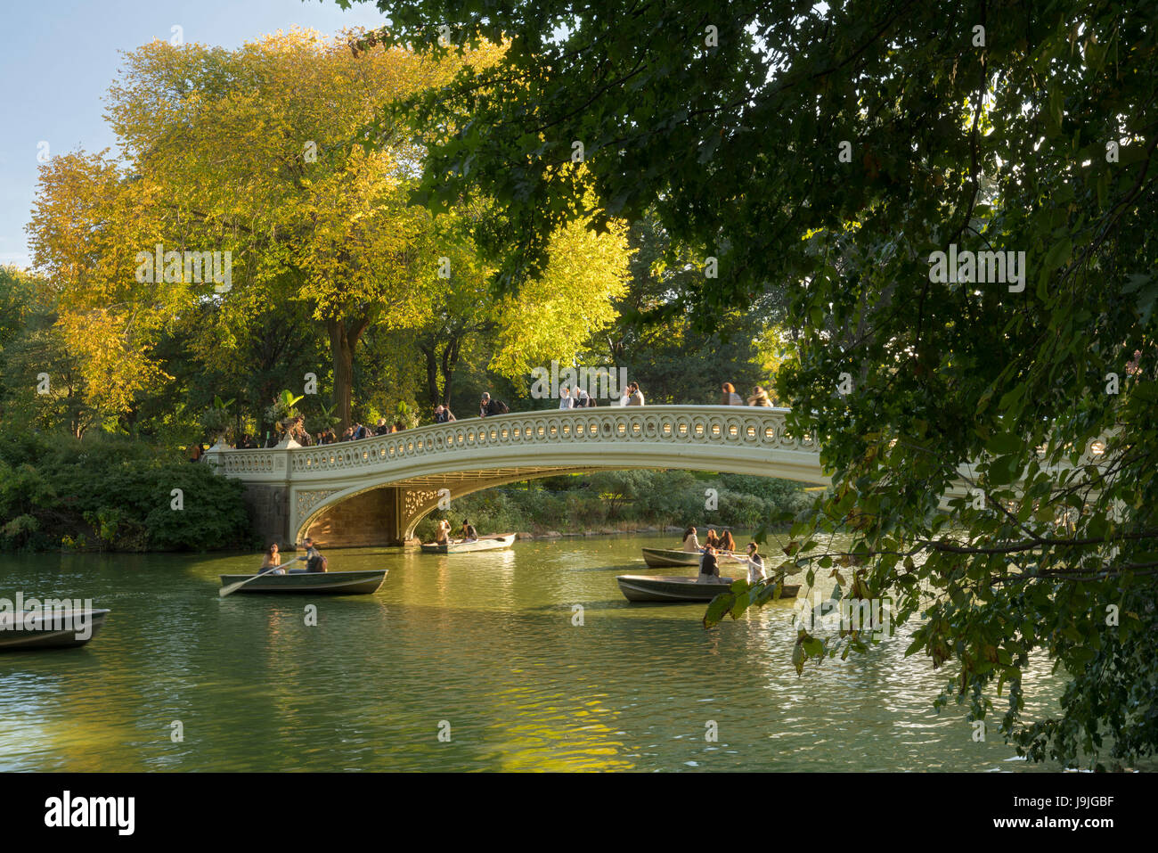 Bow Bridge The Lake Central Park Manhattan New York City New York