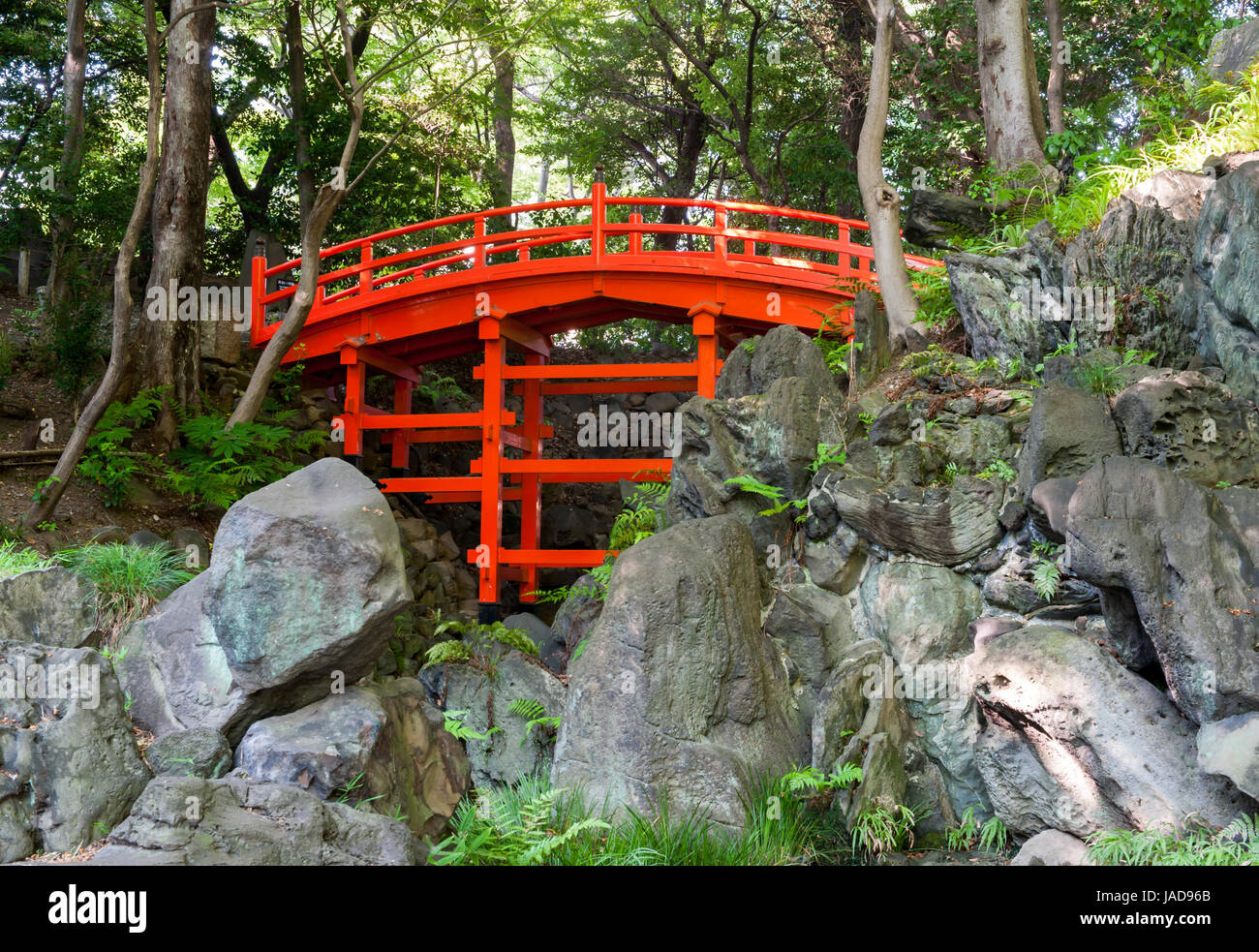 Beautiful Tsutenkyo Bridge In The Koishikawa Korakuen Garden In Tokyo