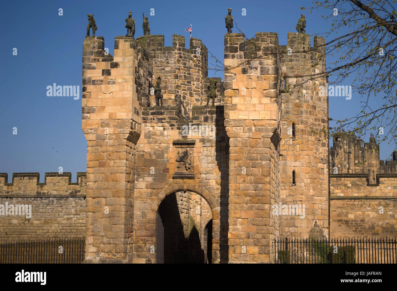 The Barbican Alnwick Castle Northumberland Stock Photo Royalty Free the-barbican-alnwick-castle-northumberland-stock-photo-royalty-free