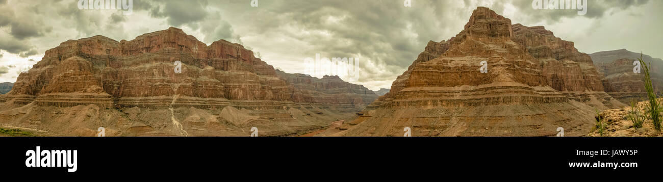 Grand Canyon Panorama Usa Nevada Beautiful Landscape Stock Photo