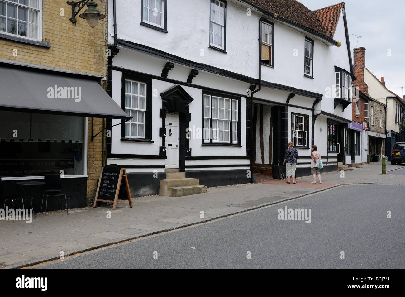 Former Bell Inn, High Street, Buntingford, Hertfordshire Stock Photo