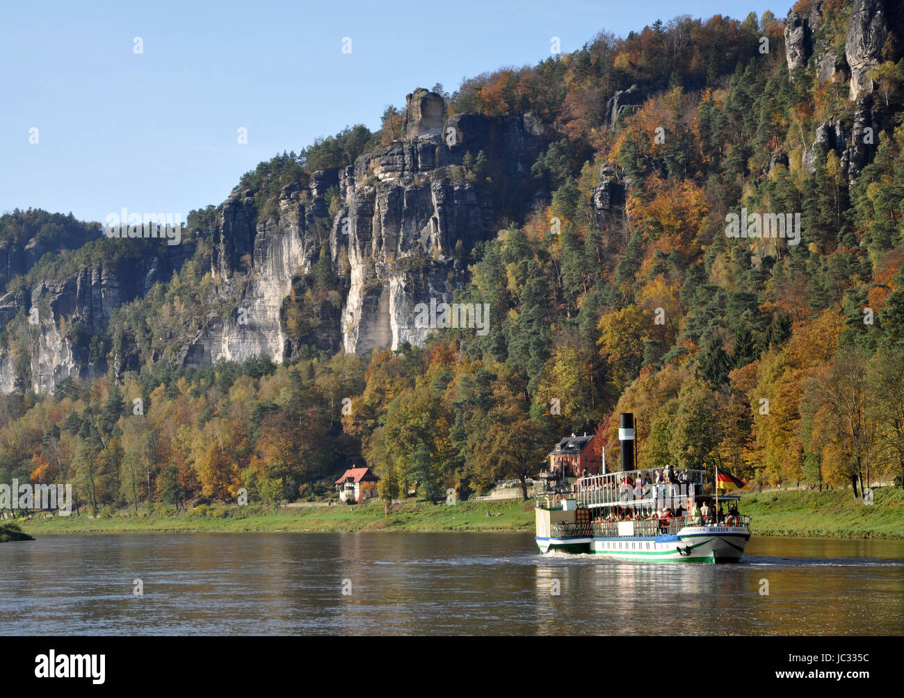 Schiff Kurort Rathen Rathen Niederrathen Bastei Elbe Elbsandstein