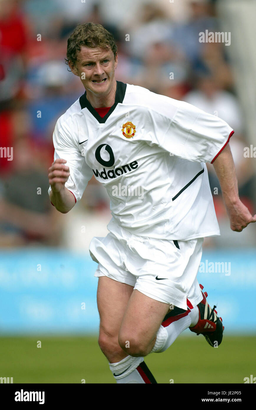 OLE GUNNAR SOLSKJAER MANCHESTER UNITED FC BOURNMOUTH 27 July 2002 Stock