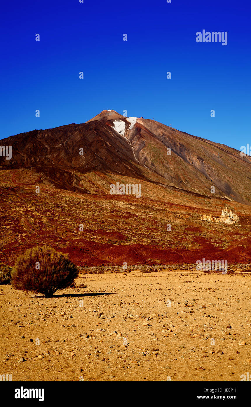 Volcano Teide With Los Roques De Garcia In The Foreground Island