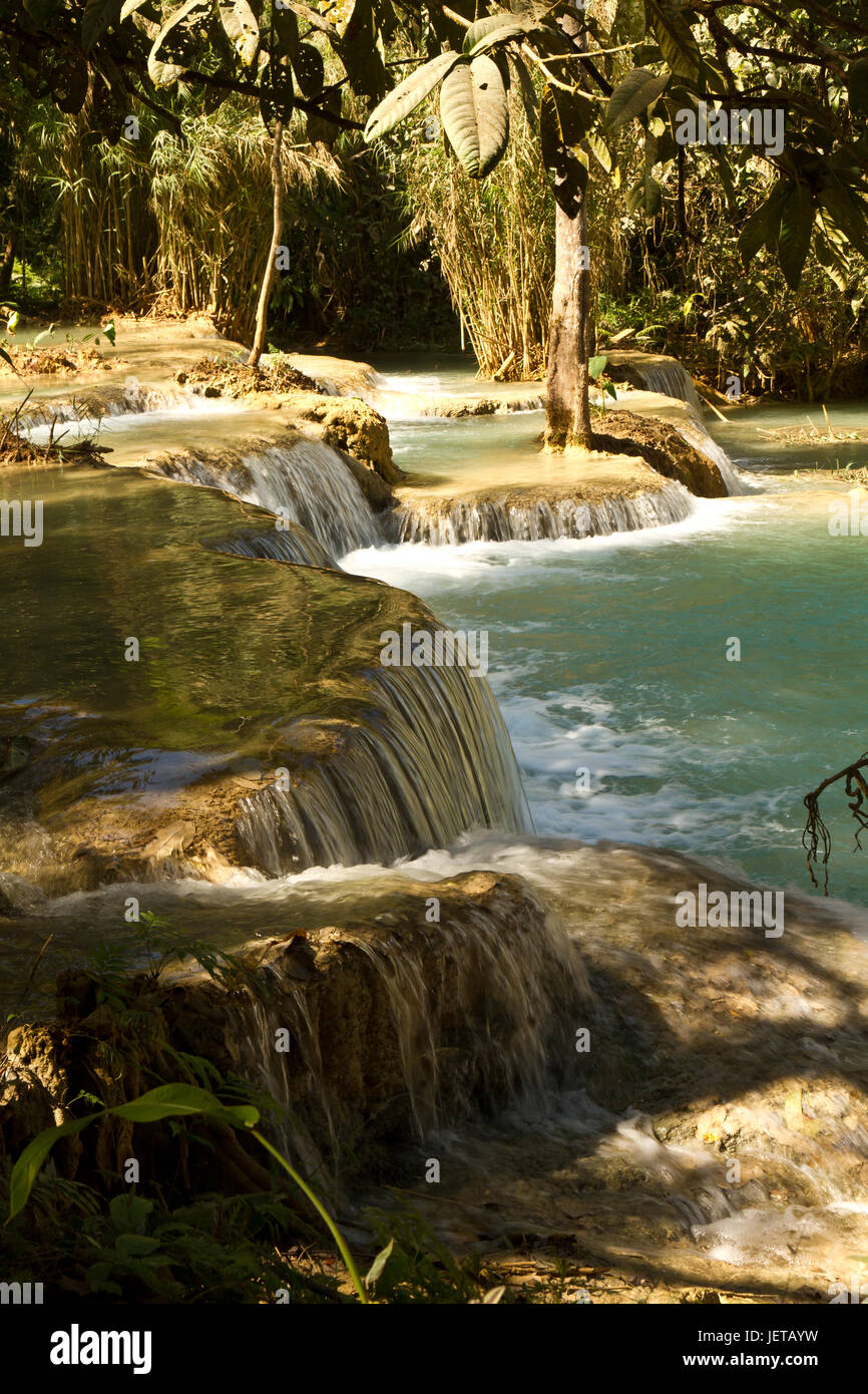 Kuang Si Waterfall Luang Prabang Laos Stock Photo Alamy