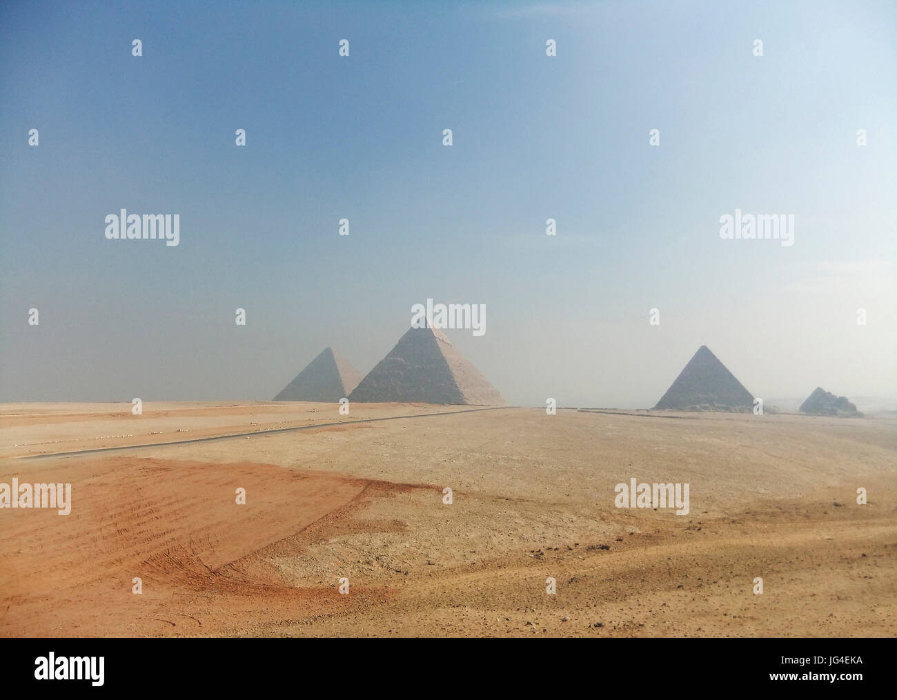 Pyramids Giza Stock Photo Alamy