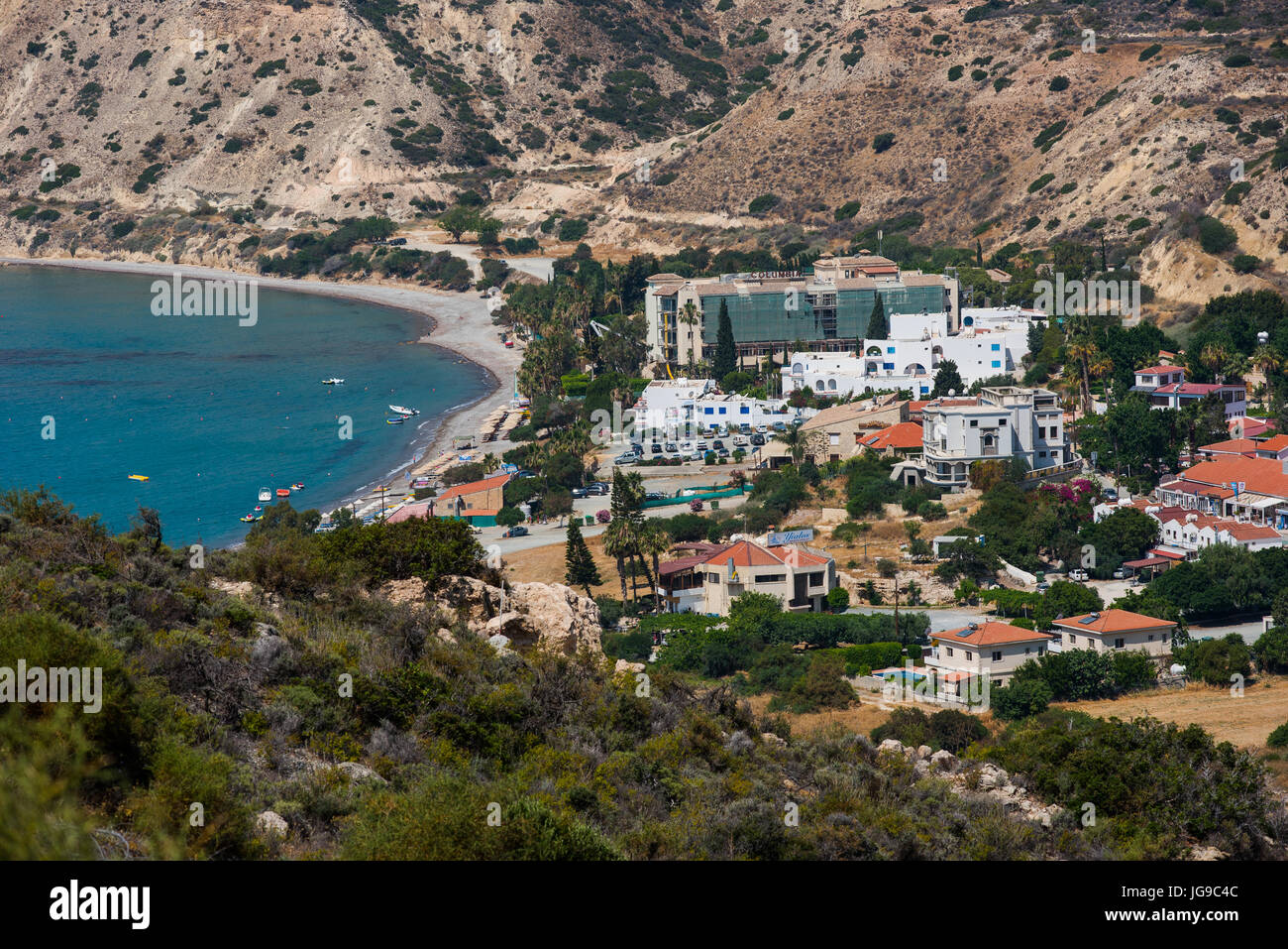 pissouri bay, cyprus - june 14, 2017: the pissouri bay resort is a pissouri bay, cyprus - june 14, 2017: the pissouri bay resort is a