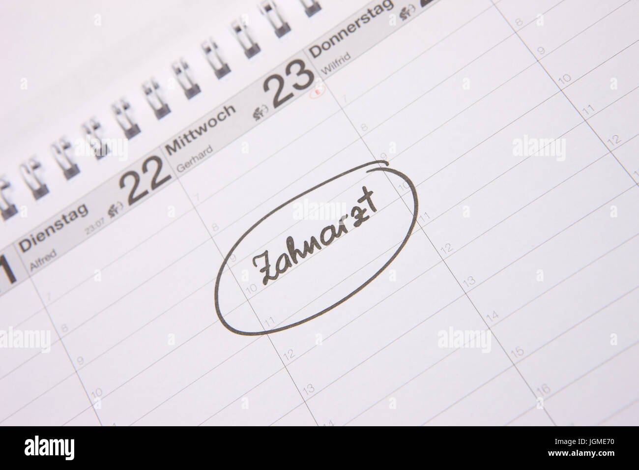calendar entry calendar entry