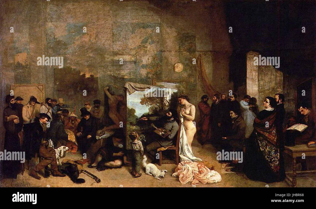 Gustave Courbet The Studio Of The Painter Wga Stock Photo Alamy