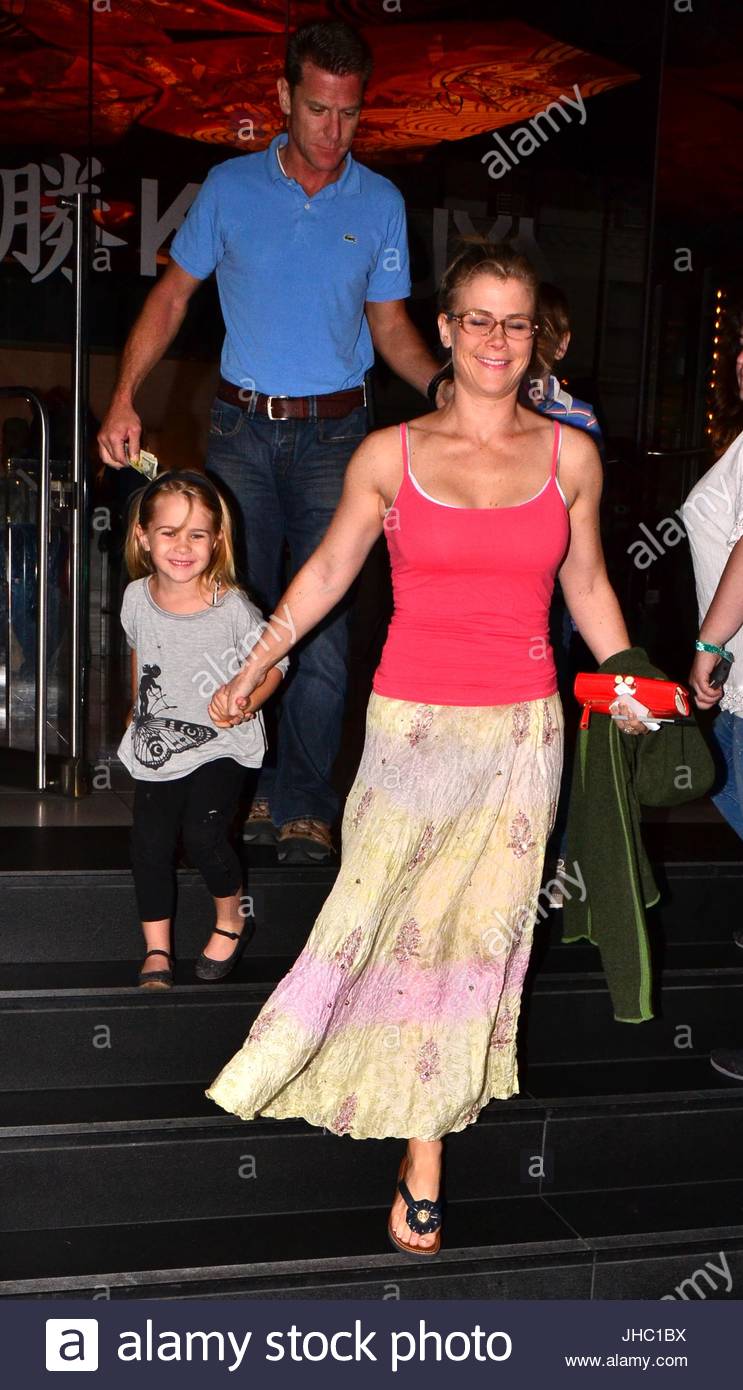 Alison Sweeney, Megan Sanov and David Sanov. Actress and host Alison