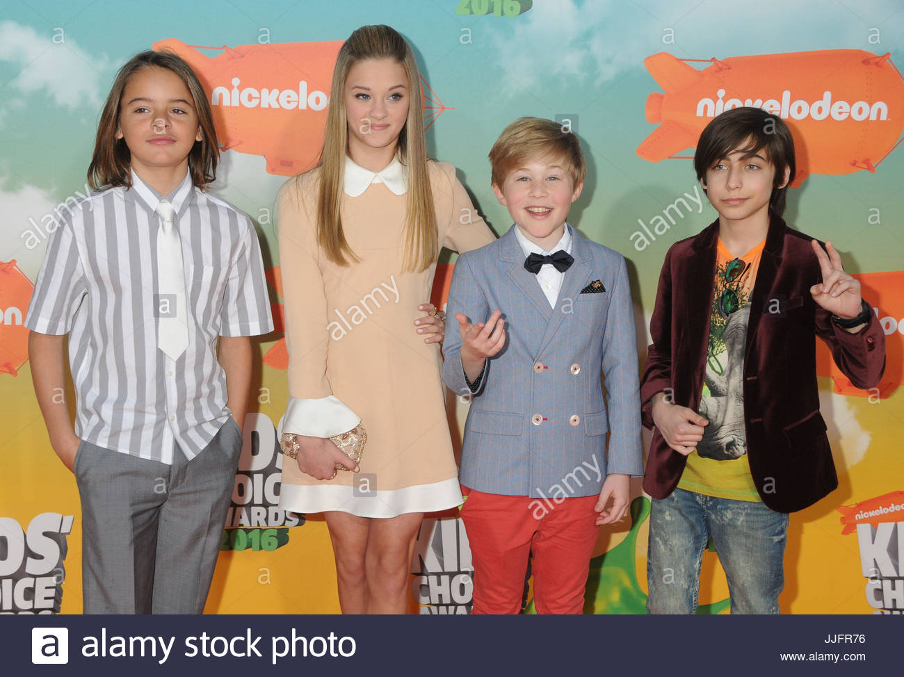 Mace Coronel, Lizzy Greene, Casey Simpson, Aidan Gallagher. The 2016