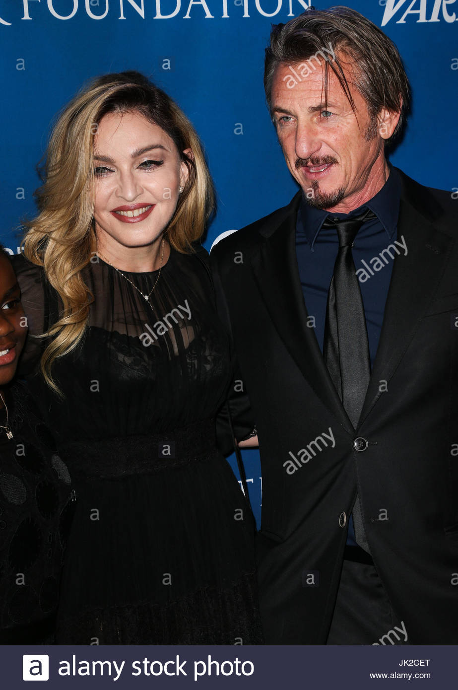 Madonna, Sean Penn. Singer Madonna and actor Sean Penn arrive at 5th Stock Photo, Royalty Free