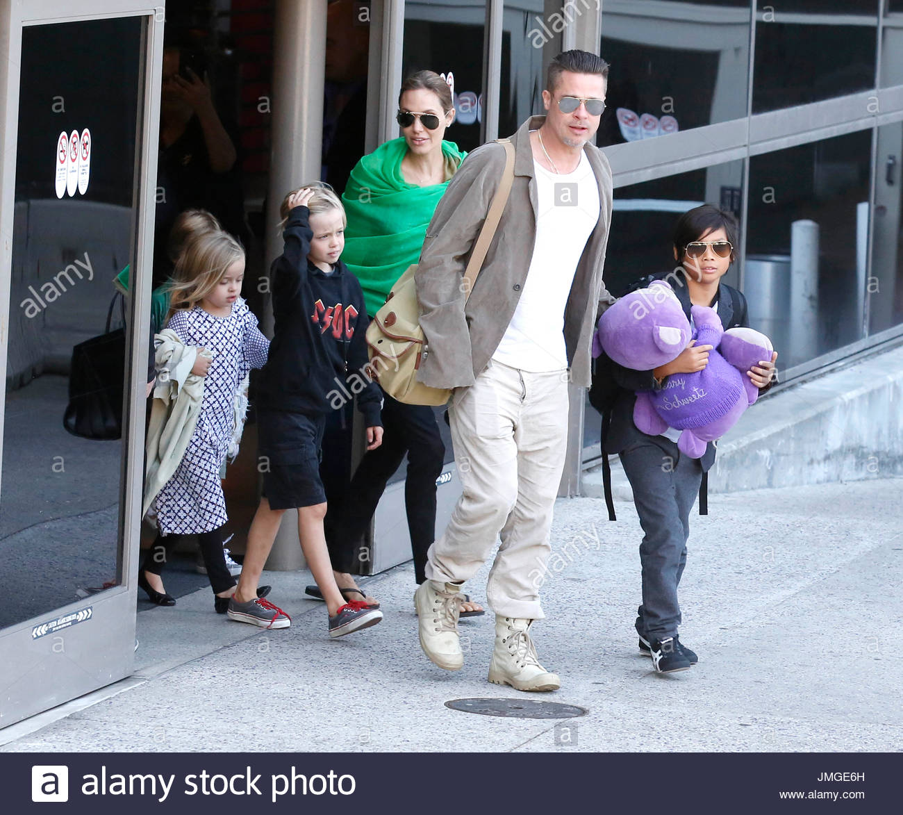 Brad Pitt, Angelina Jolie, Shiloh Nouvel JoliePitt, Maddox Chivan