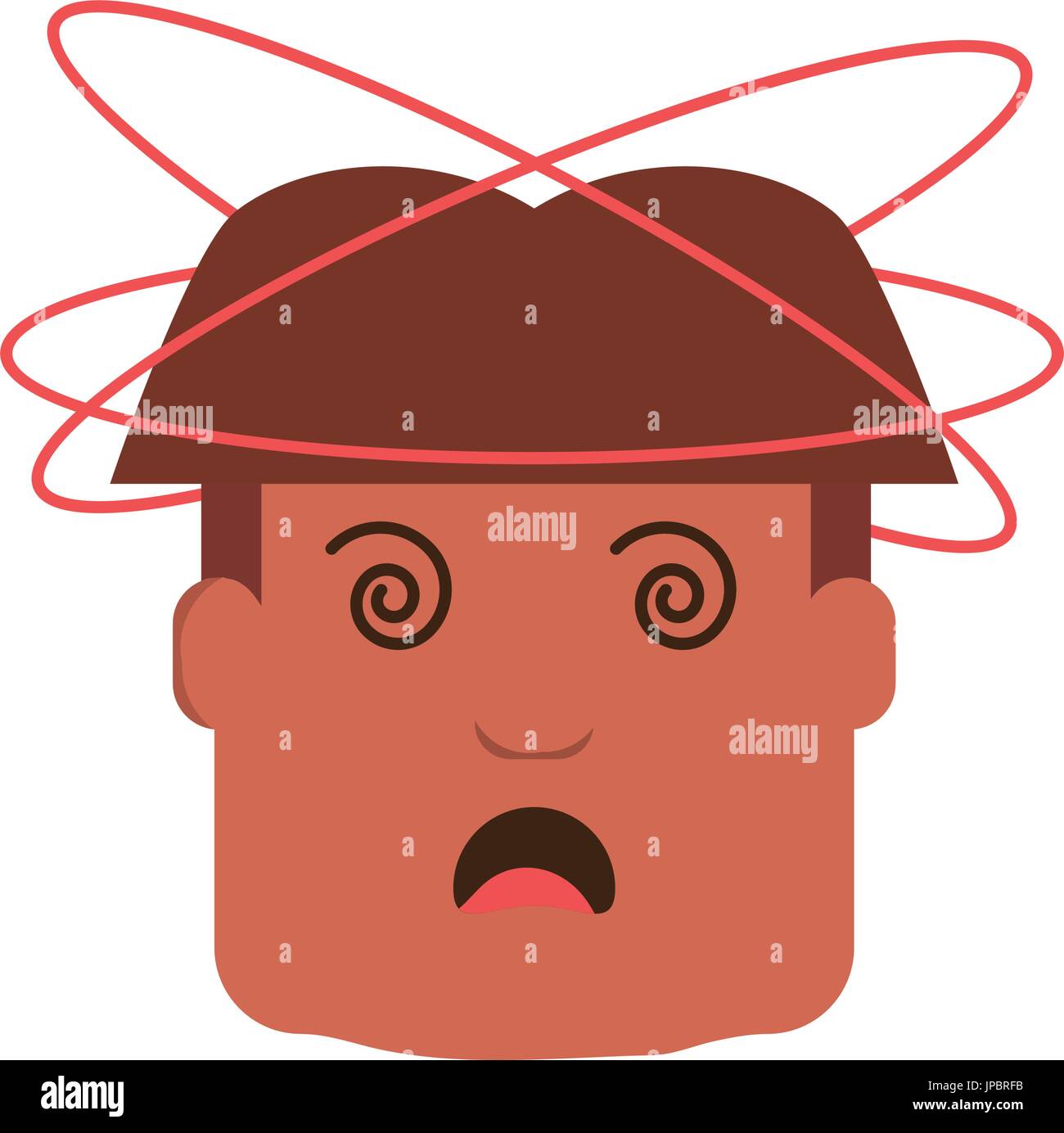 Crazy Man Cartoon Stock Vector Image Art Alamy