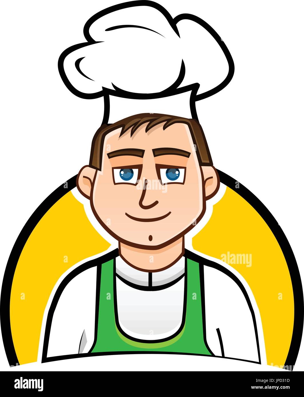Isolated Male Chef Cartoon Design Stock Photos & Isolated Male Chef