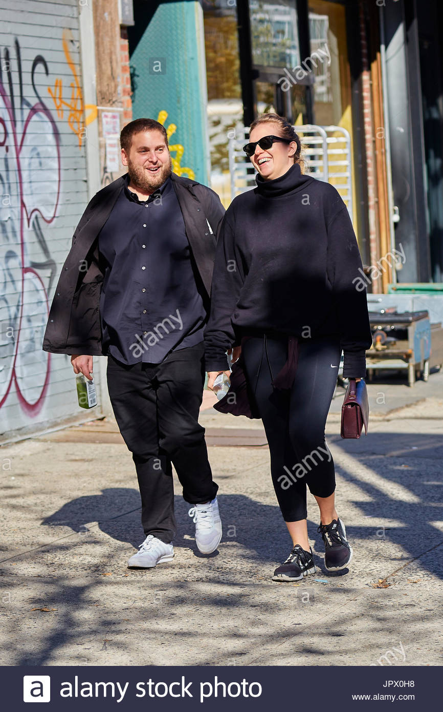 Jonah Hill, Beanie Feldstein. Jonah Hill spotted walking with his Stock