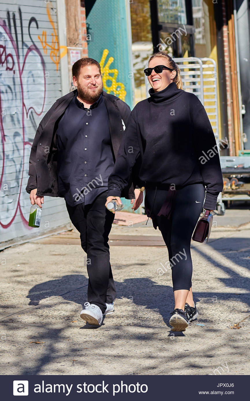 Jonah Hill, Beanie Feldstein. Jonah Hill spotted walking with his Stock