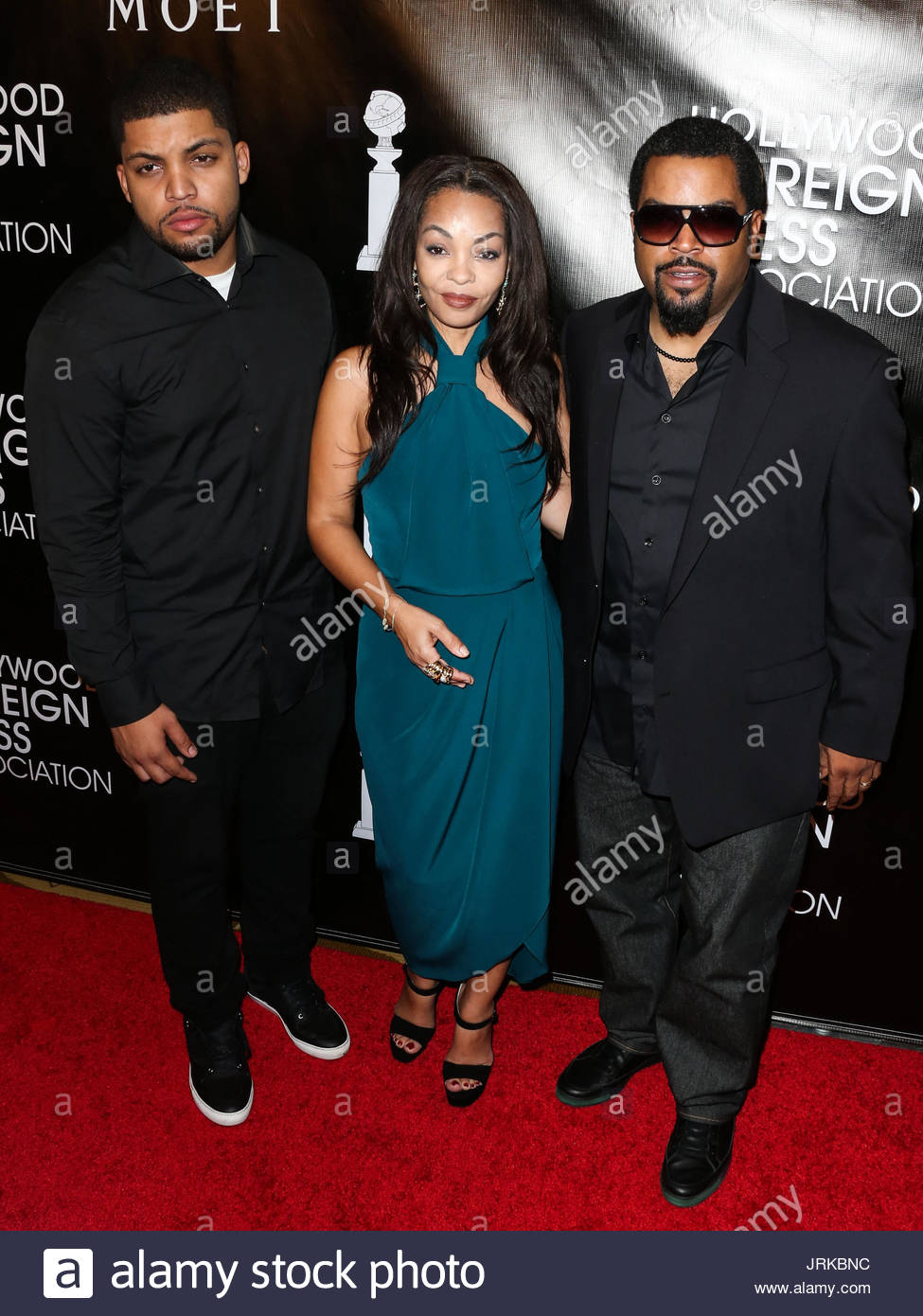 O'Shea Jackson Jr., Kimberly Woodruff, Ice Cube, O'Shea Stock Photo
