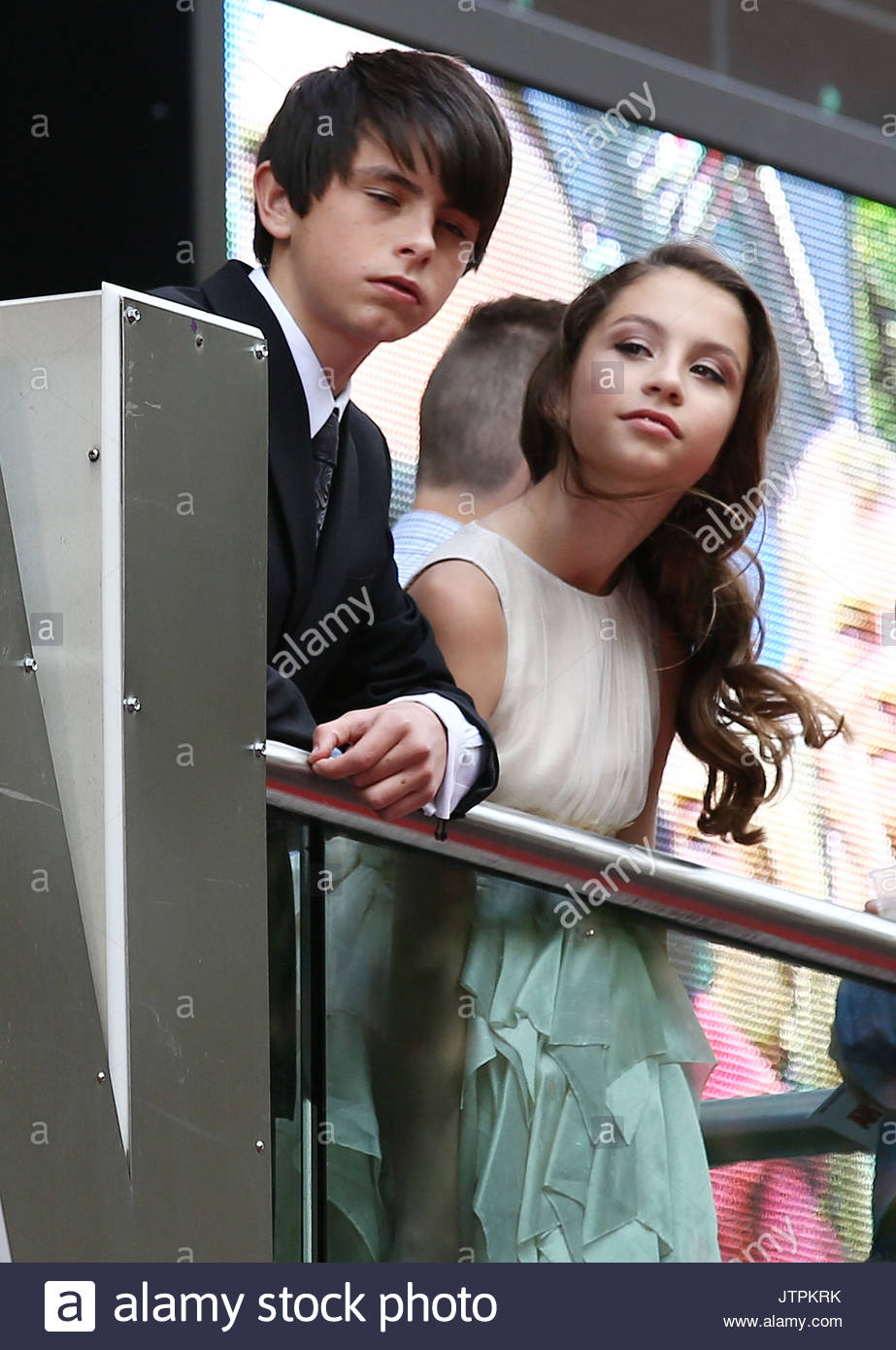 Dylan Michael Douglas and Carys Zeta-Douglas. Ant-Man European Stock ...