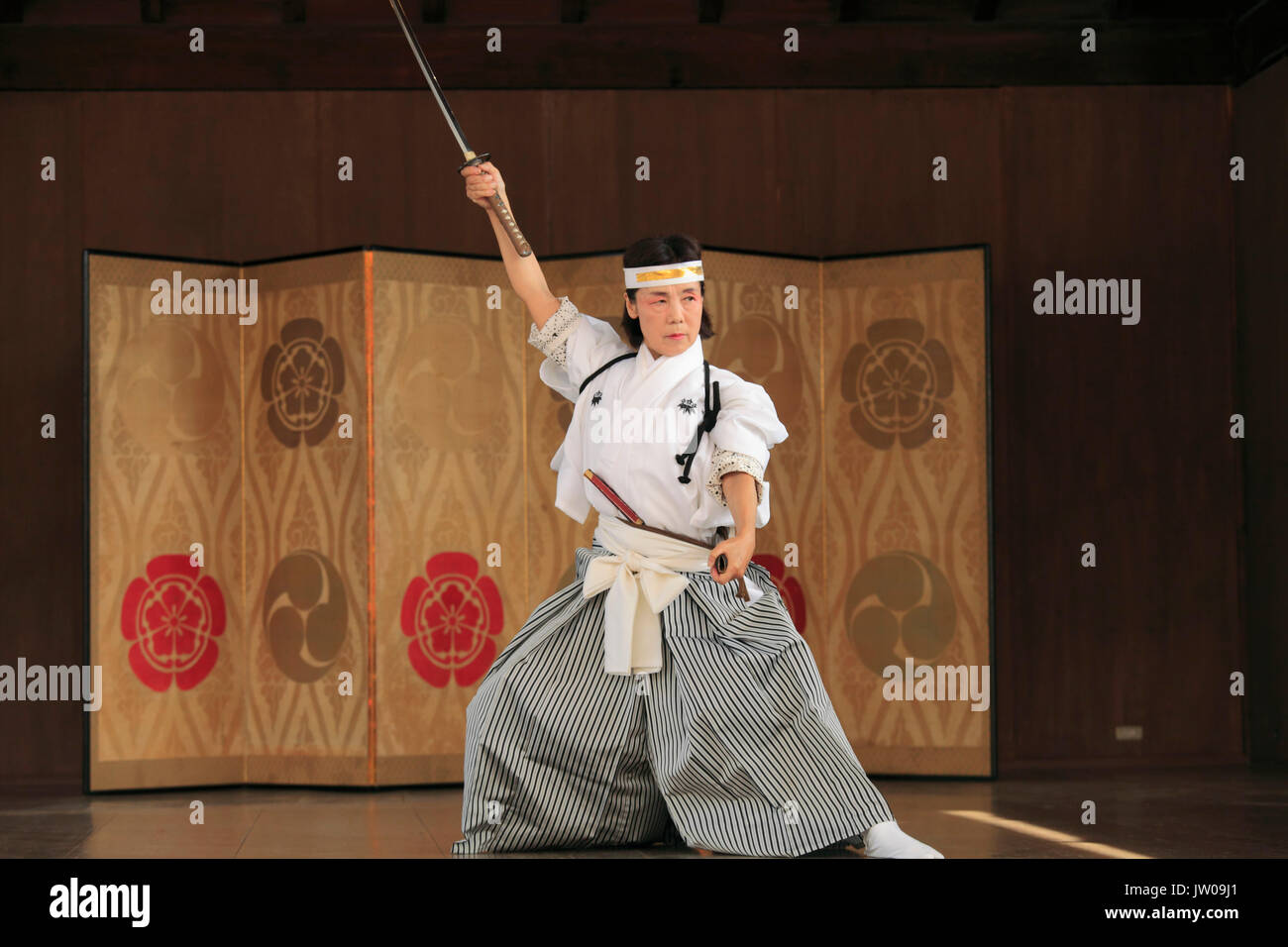 Japan Kyoto Gion Matsuri Festival Traditional Performance Sword