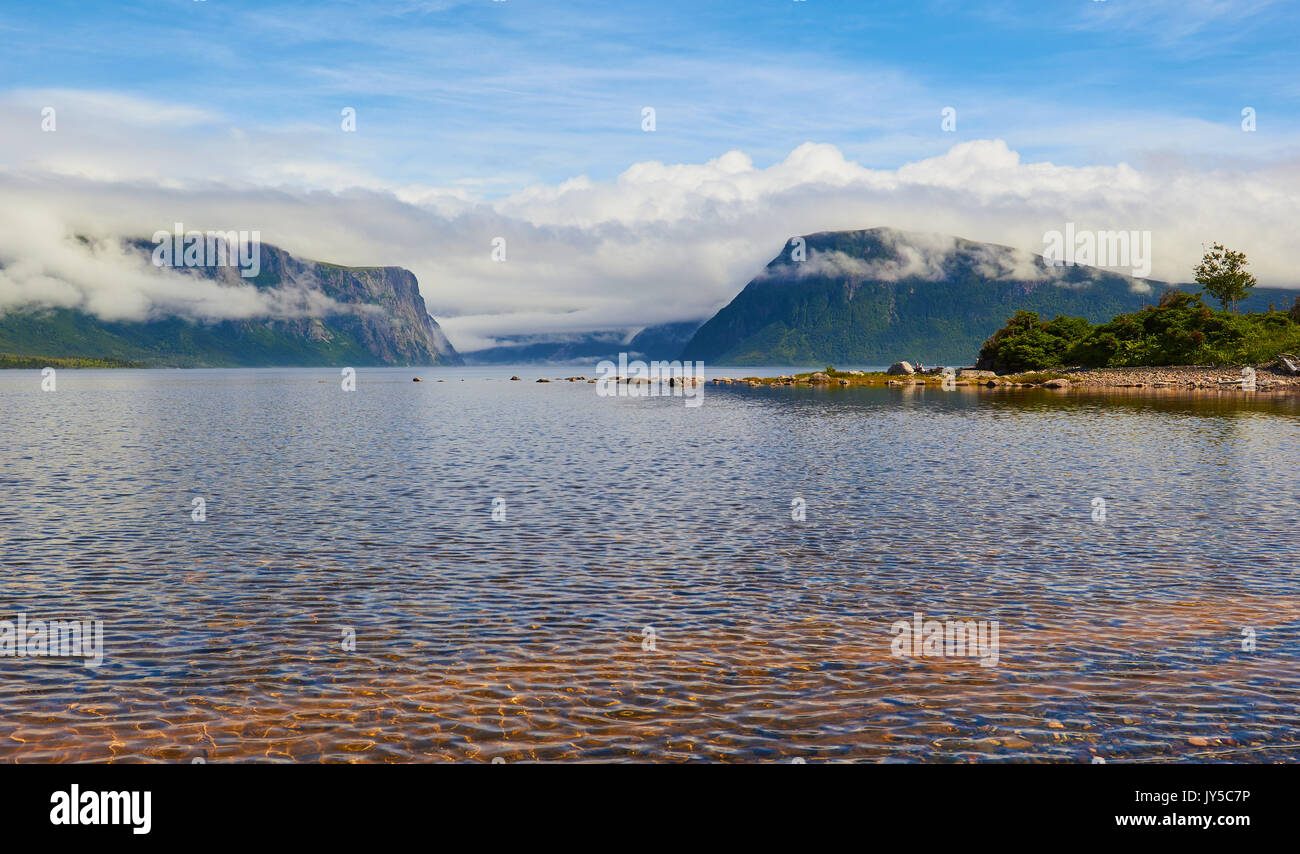 Western Brook Pond A Lake Fjord In The Long Range Mountains Gros Morne