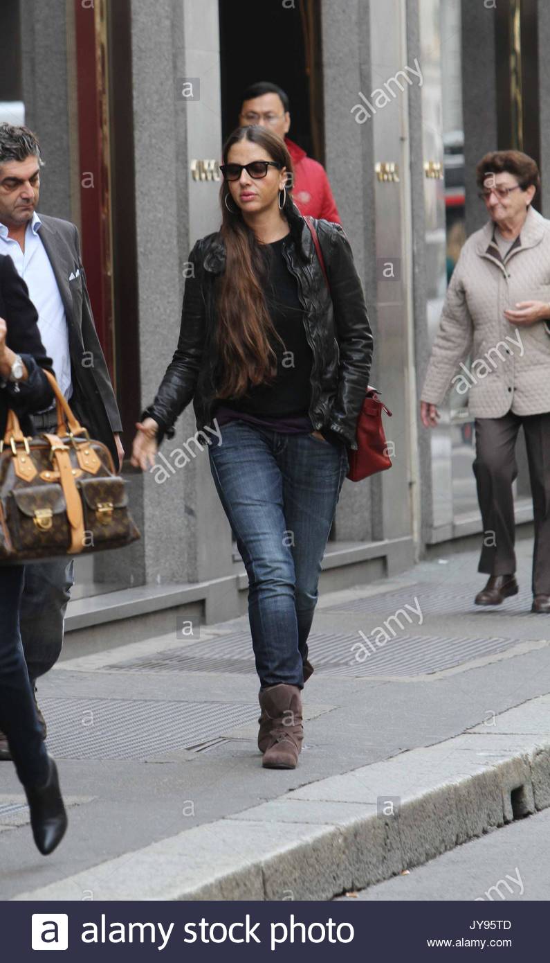 Benedetta Mazzini. Benedetta Mazzini strolling in Milan Stock Photo