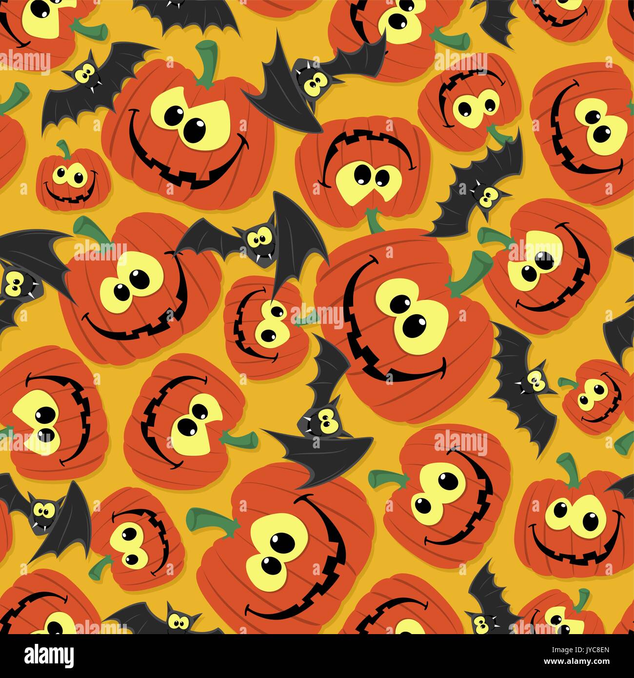funny seamless pattern background for halloween themes with bats and