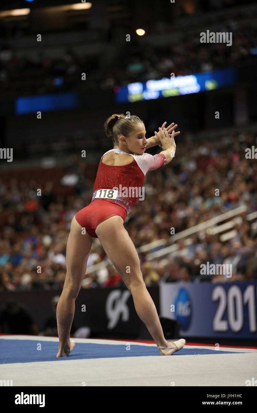 August 18 2017 Gymnast Ragan Smith Competes On The First Day Of The