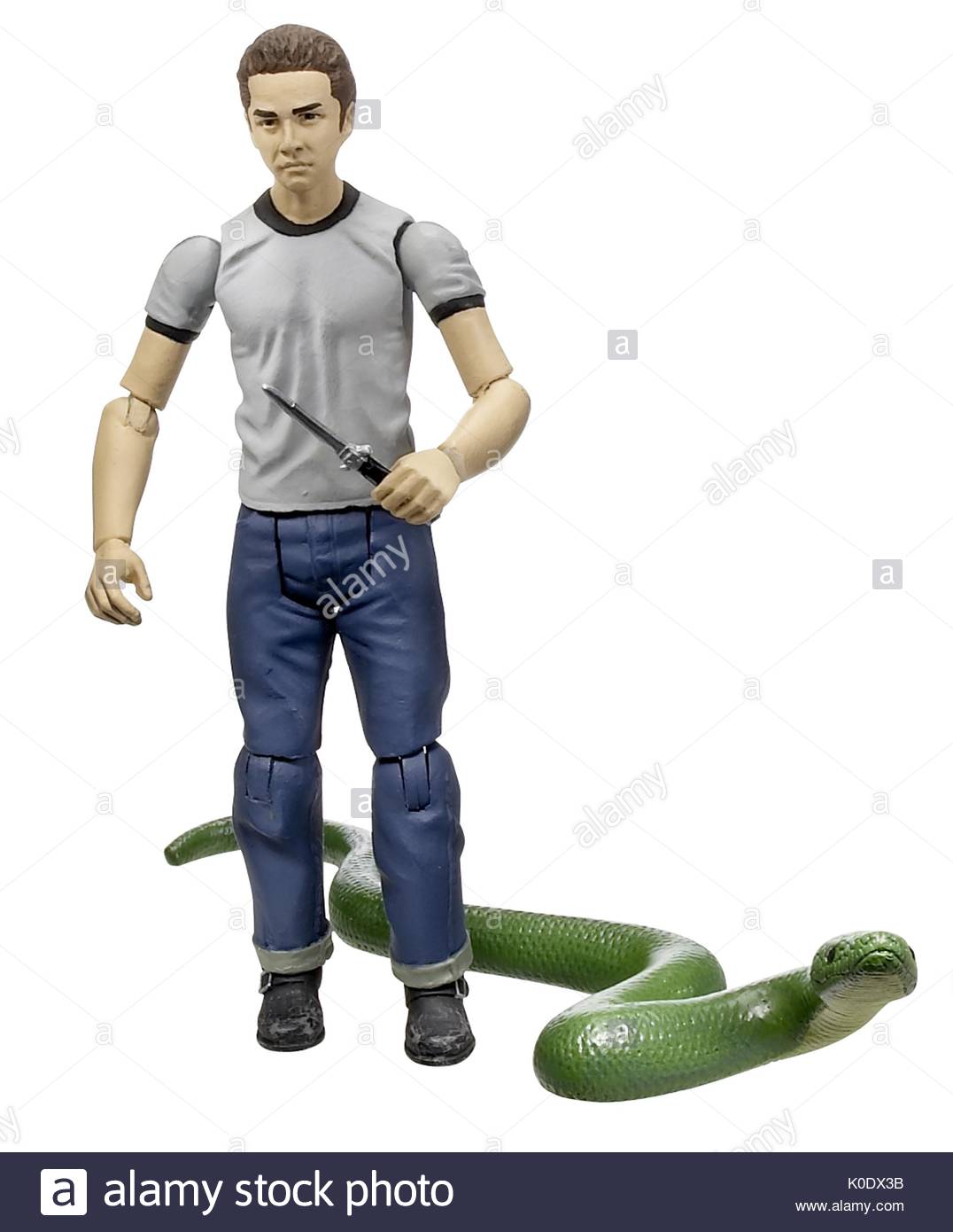 Mutt Williams played by Shia LaBeouf. Indiana Jones is being Stock Photo, Royalty Free Image