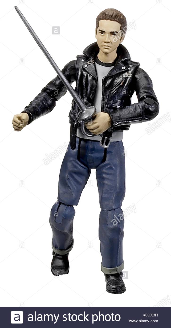 Mutt Williams played by Shia LaBeouf. Indiana Jones is being Stock Photo, Royalty Free Image