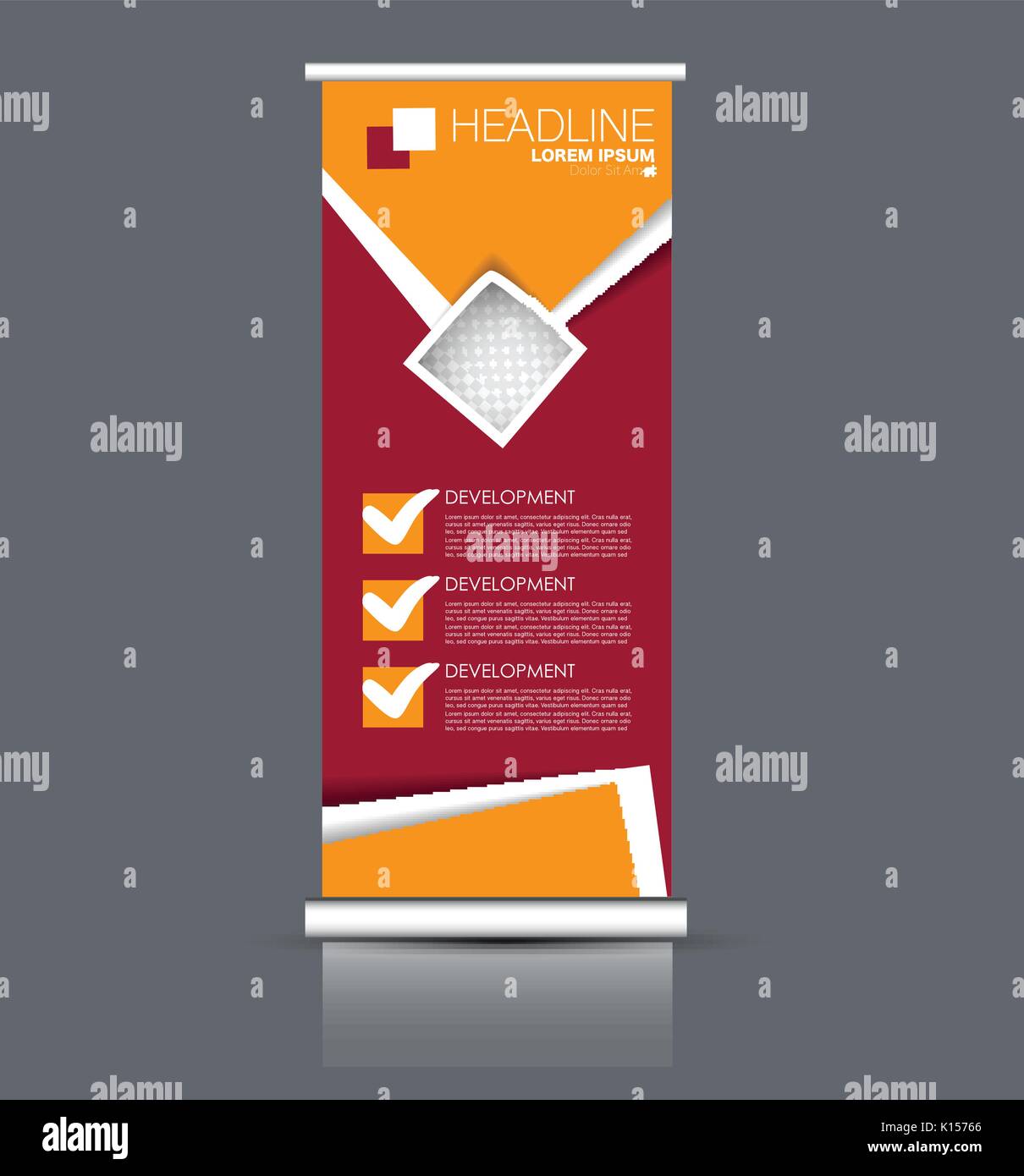 Roll Up Banner Stand Template Abstract Banner Background For