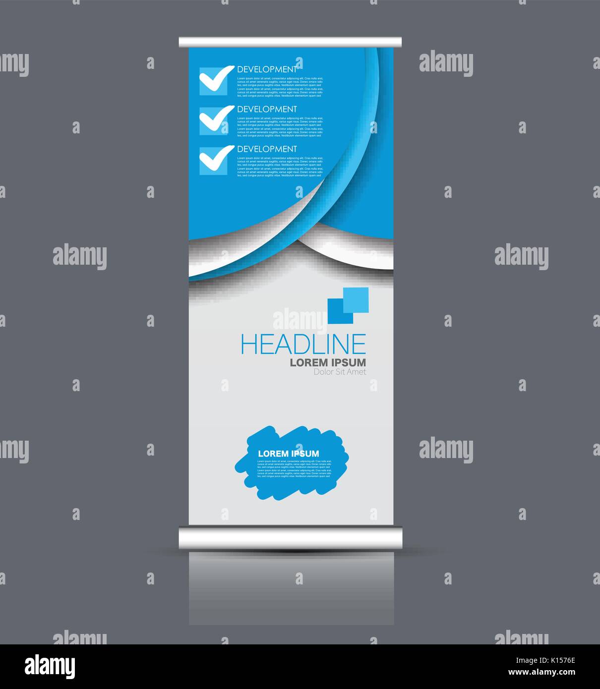 Roll Up Banner Stand Template Abstract Banner Background For
