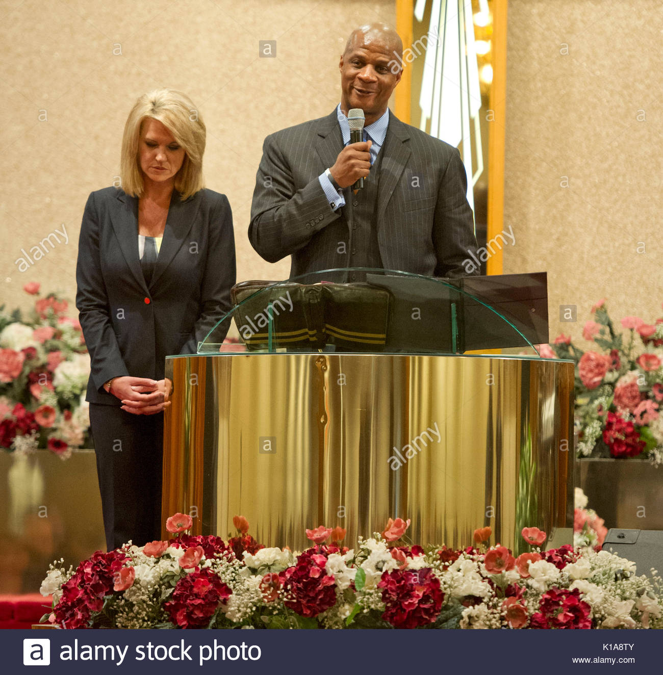 Darryl Strawberry and wife Tracy. Darryl Strawberry with his wife Stock