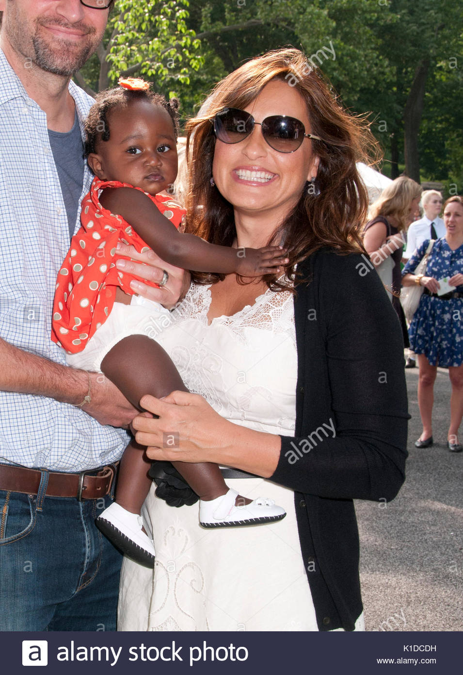 Peter Hermann, Mariska Hargitay and Amaya Josephine. Mariska Hargitay