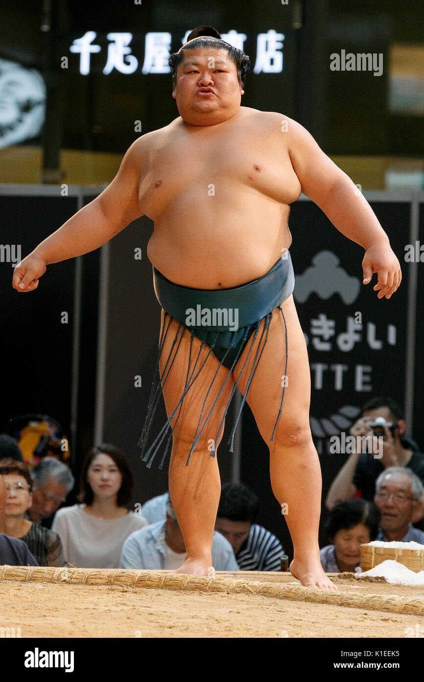 Tokyo, Japan. 27th August, 2017. Sumo wrestler Takekaze Akira Stock