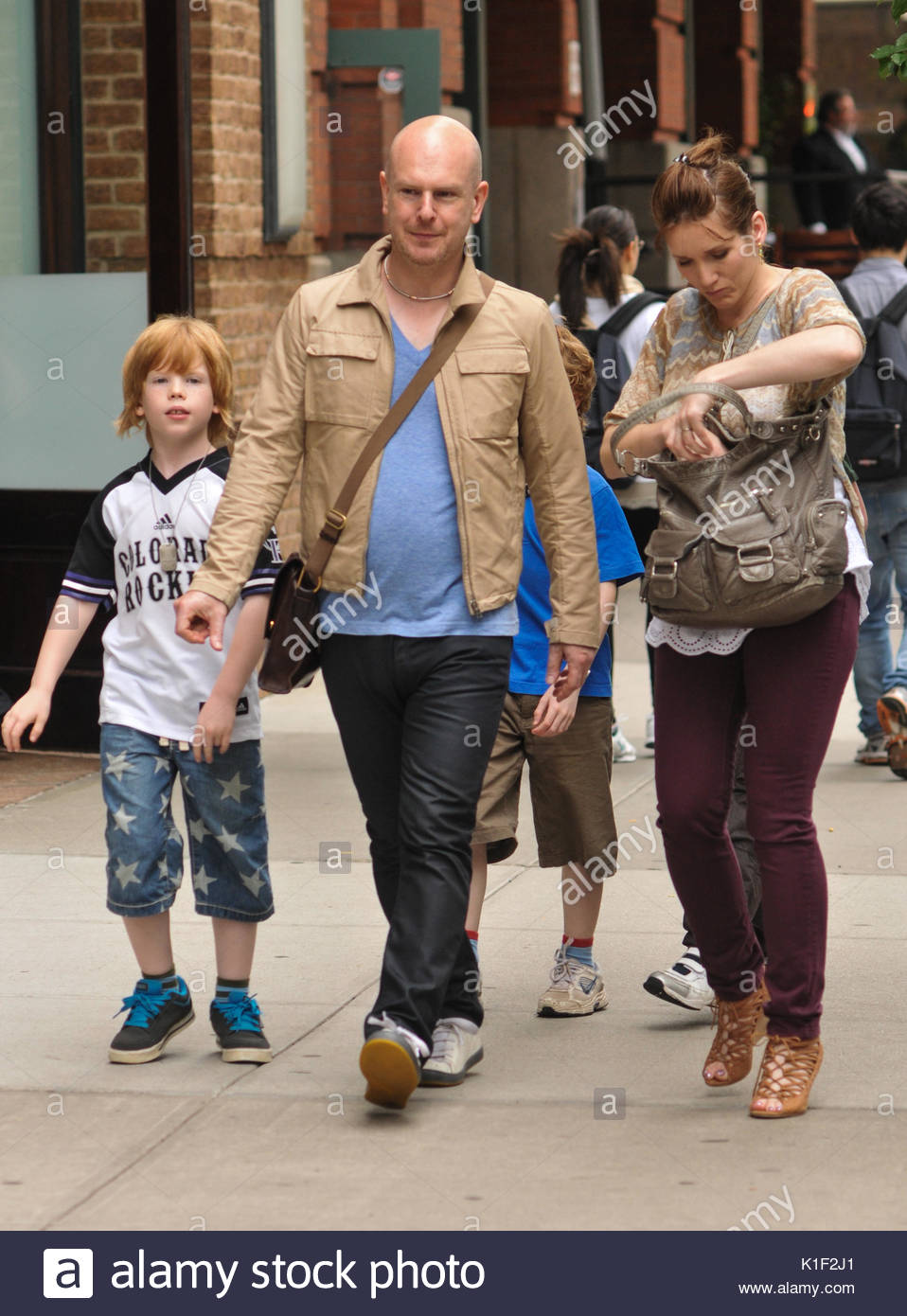 Phil Selway. Phil Selway of the band Radiohead, his wife Cait and Stock