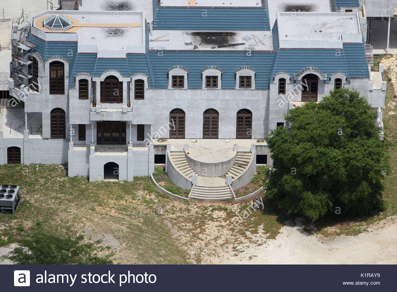house. Aerial pictures of the biggest home in America being built