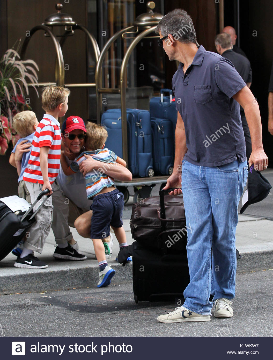 Matt Bomer, Kit, Henry, Walker and Simon Halls. Actor Matt Bomer gets