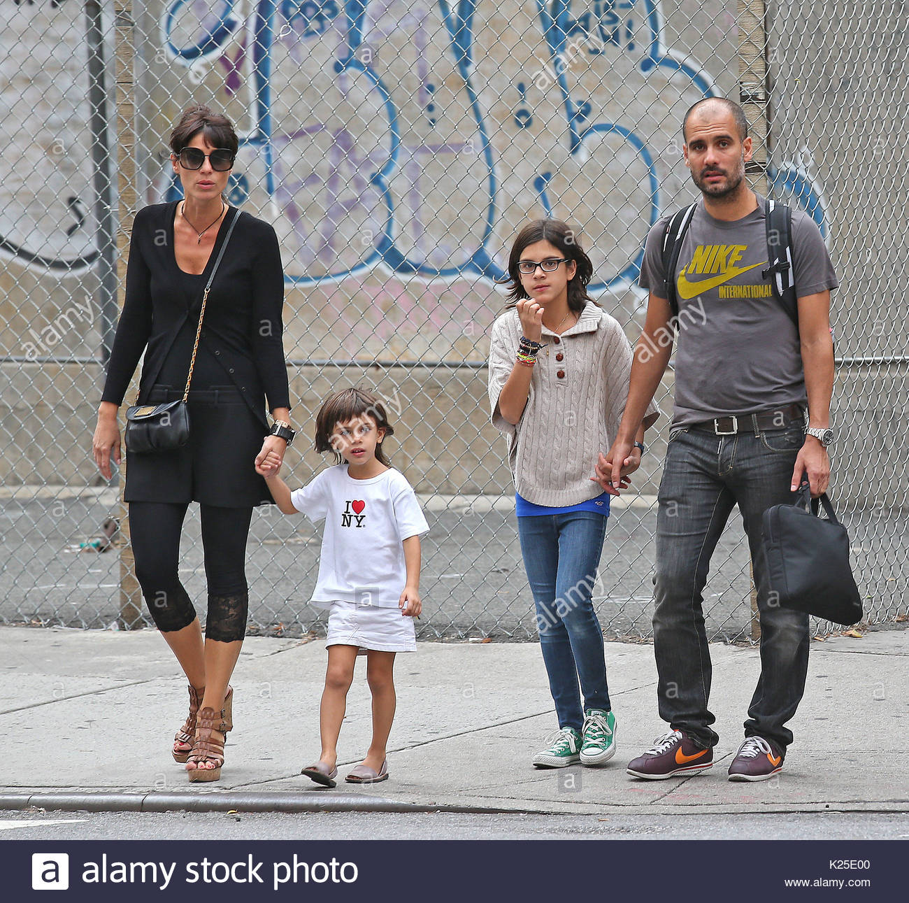 Pep Guardiola, Cristina Serra, Maria, Valentina. Pep Guardiola spend