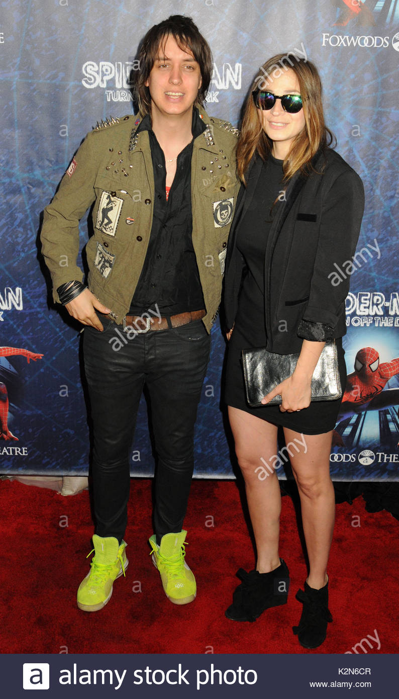 Julian Casablancas and Juliet Joslin Casablancas. Celebrity guests Stock Photo 156588679 Alamy