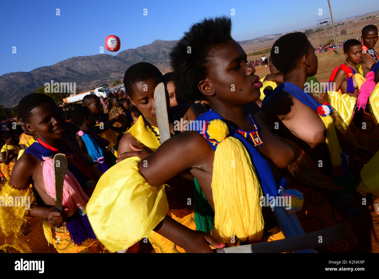 Swaziland Umhlanga Reed Dance Stock Photo Alamy