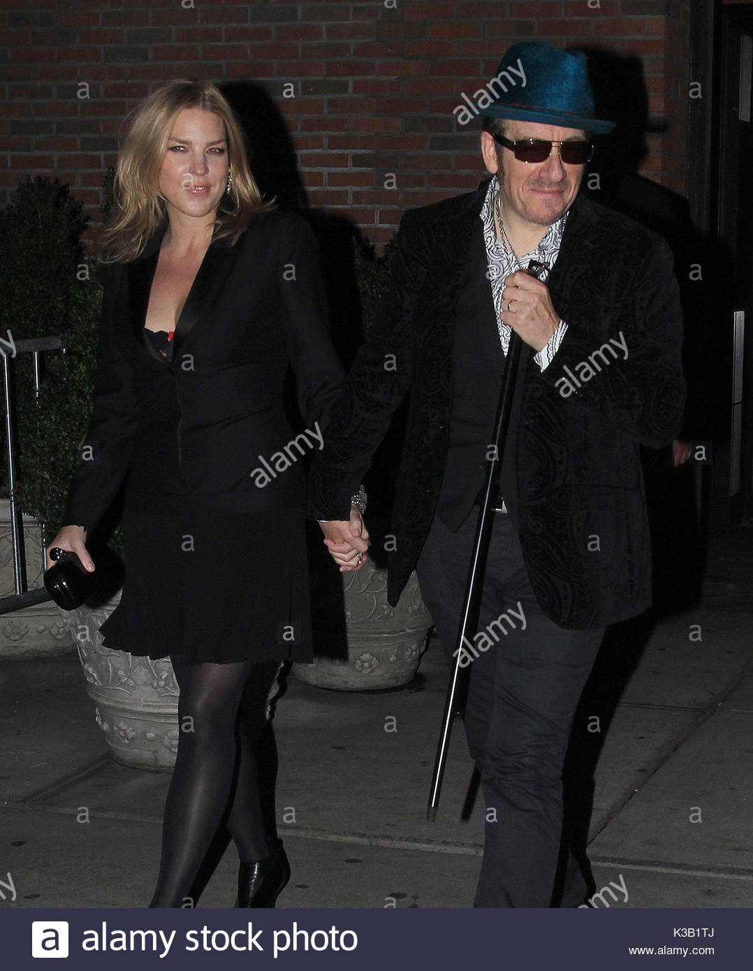 Elvis Costello and Diana Krall. Elvis Costello and Diana Krall Stock
