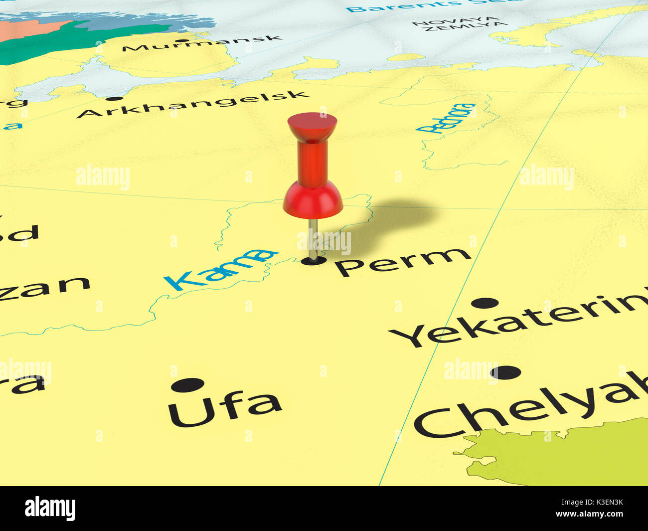 Illustrator map Perm