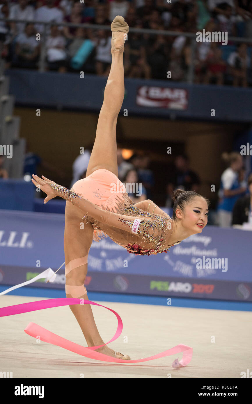 Kaho Minagawa (JPN), SEPTEMBER 1, 2017 Rhythmic Gymnastics Kaho Stock