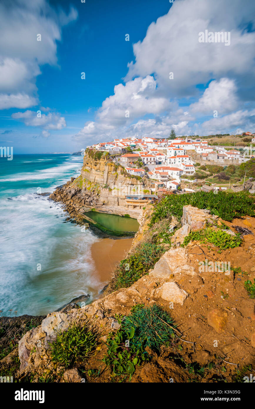 Azenhas Do Mar Colares Sintra Lisbon District Portugal Iconic 
