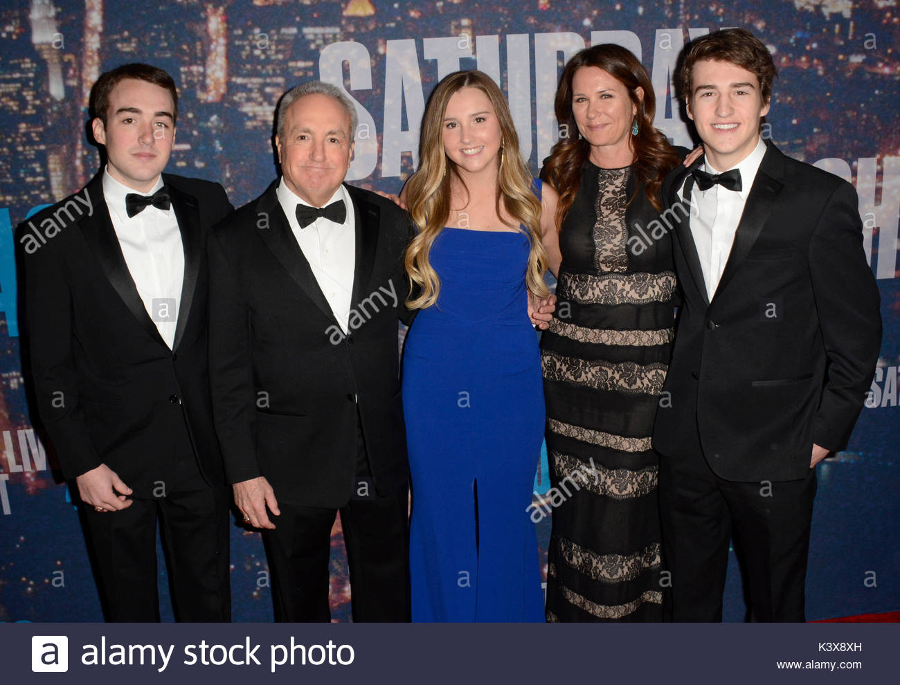 Lorne Michaels With Wife Alice Barry And Children Edward Lipowitz Stock Photos & Lorne Michaels
