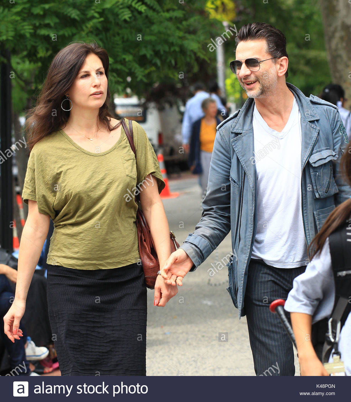 Dave Gahan, Jennifer Sklias Gahan. Dave Gahan out in SoHo with wife