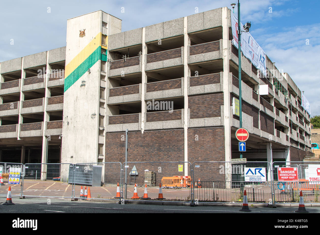 Nottingham Broadmarsh Car Park closed, just prior to being Stock Photo